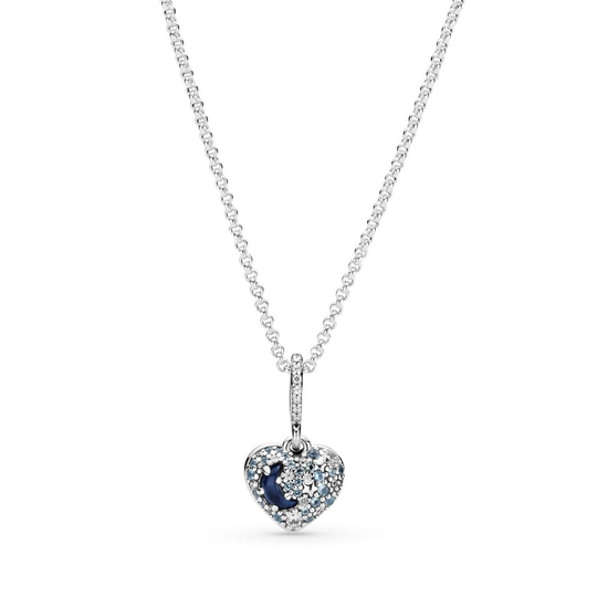 Pandora Sparkling Blue Moon & Stars kaulakoru 399232C01-50