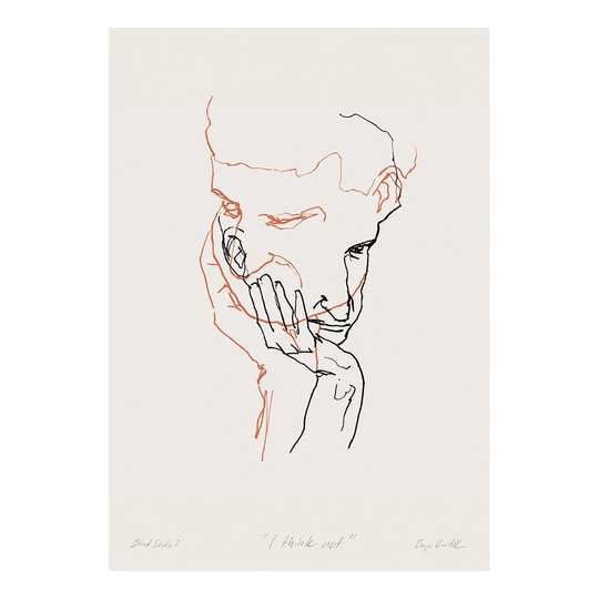 Paper Collective I Think Not 02 (punainen) juliste 30x40 cm