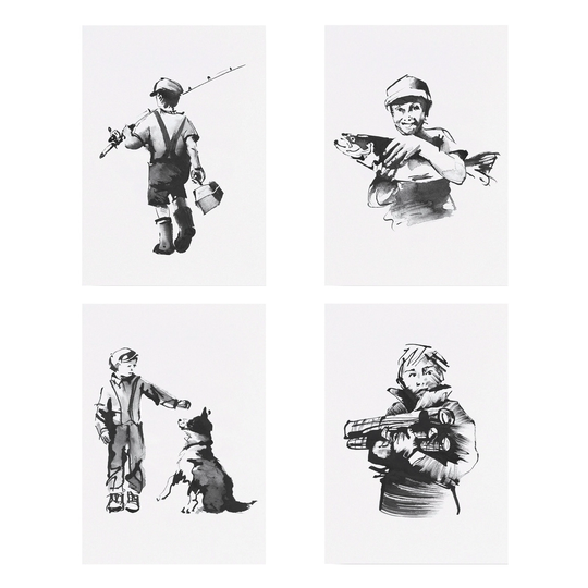 Teemu Järvi Illustrations Seikkailija minijulistesetti, 4 kpl