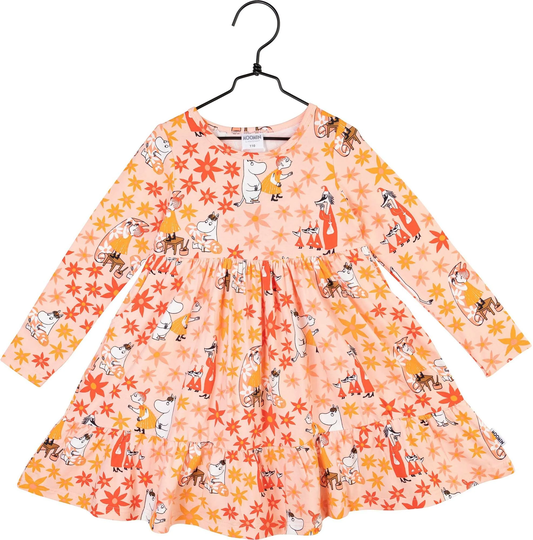 Muumi Tapetti Mekko, Pink, Koko 92