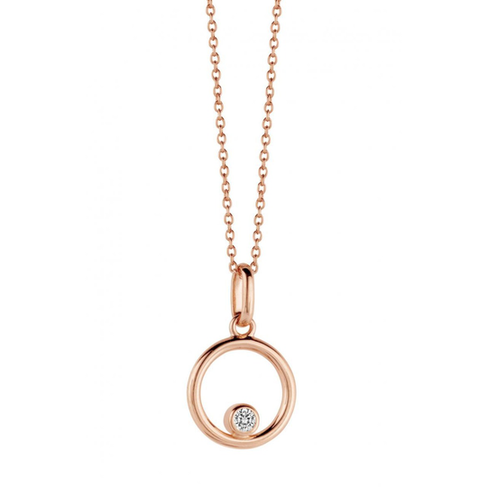 Spirit Icons Infinity Necklace Ruusukullattu Hopea Kaulakoru Ja Zirkonia S10434-45