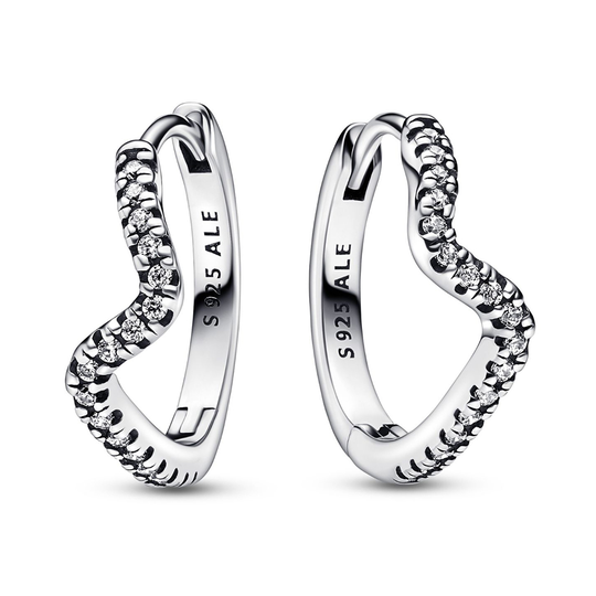 Pandora Timeless Sparkling Wave korvakorut 292545C01