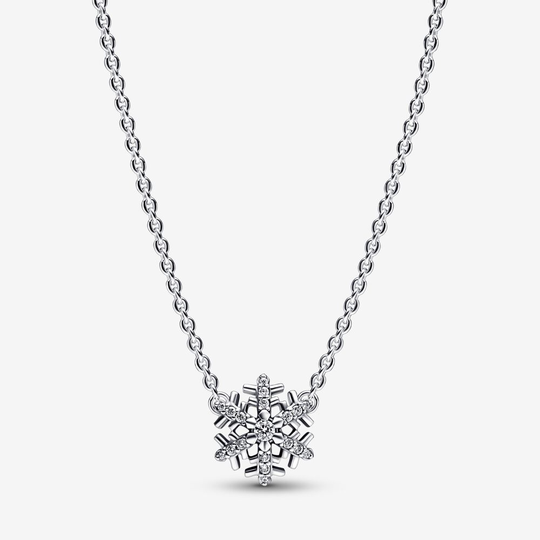 Pandora Snowflake Sterlinghopea Kaulakoru Ja Zirkonia 392371C01-45