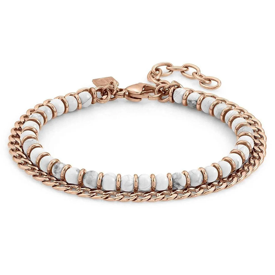 Nomination Instinct Rose White Agate rannekoru 027901/042