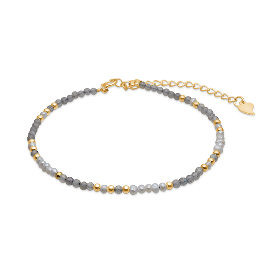 Blossom Copenhagen Kullattu Hopea Rannekoru Ja Labradoriitti 37131025-20