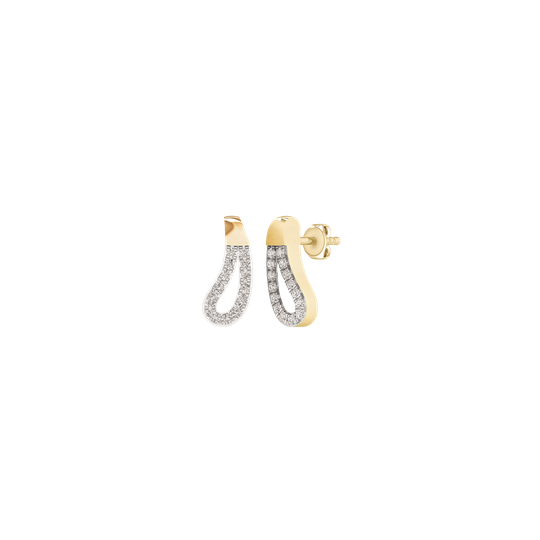 Støvring Design 14 Karaatin Kulta Korvakorut Ja Timantteja 0,12 Carat W/si 70257006