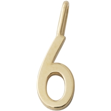 Design Letters Lucky Numbers 10 mm Gold 0-9 No. 006