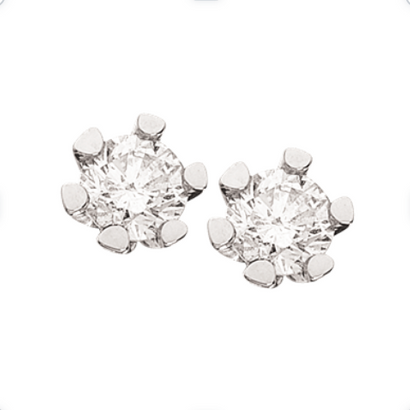 Scrouples Vida 8 Karaatin Valkokulta Korvakorut Ja Timantteja 0,40 Carat W/p1 1814,40