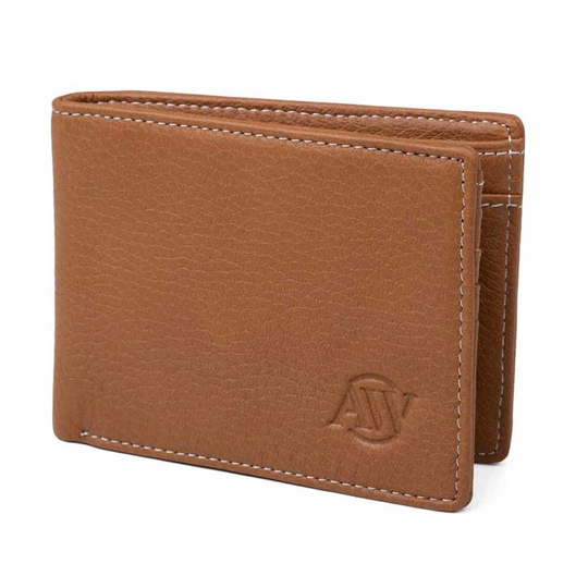 Aarni hirvennahkalompakko kolikkotaskulla konjakki RFID 6430066270651