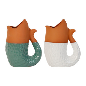 Maljakot, ruukut Côté Table VASE POISS X2 AQUATIC V+BL H22