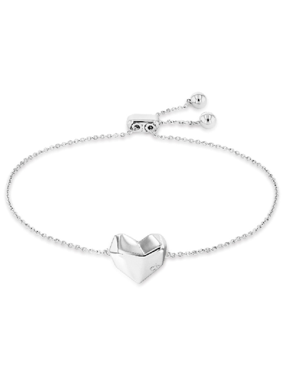 Calvin Klein Faceted Heart Bracelet Ruostumaton Teräs Rannekoru 35000038