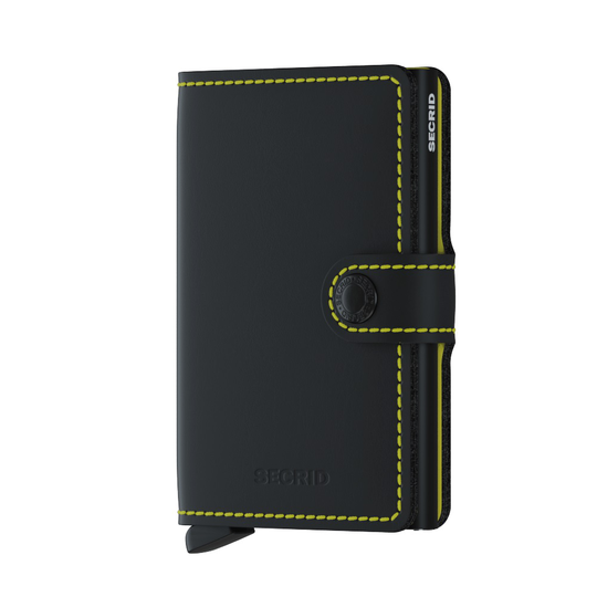 Secrid Miniwallet Matte Black-Yellow MM-BLACK-YELLOW