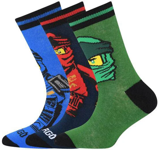 Lego Wear Sukat 3-pack, Grey melange, 28-30