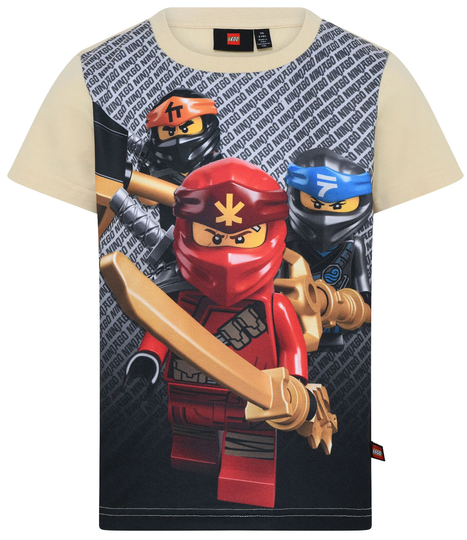LEGO Wear T-paita, Dark Off White, Koko 104