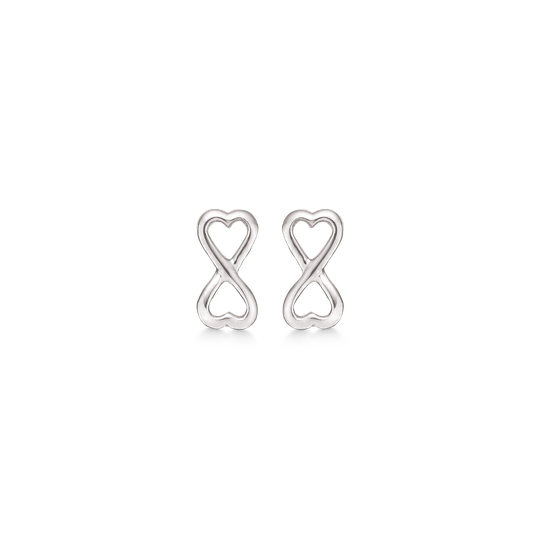 Støvring Design Infinity Rodiumpinnoitettu Hopea Korvakorut 10348999