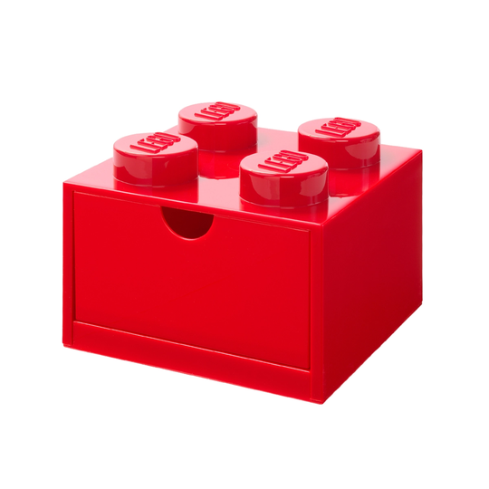 Room Copenhagen Lego Desk Drawer 4 säilytyslaatikko, kirkkaanpunainen