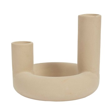 Maljakot, ruukut The home deco factory VASE CERAMIQUE 2 TUBES ARTY NUDE M12