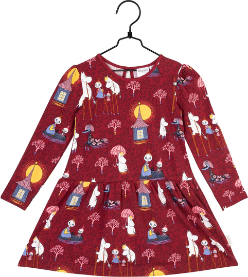 Muumi Tulvia Mekko, Punainen, Koko 110