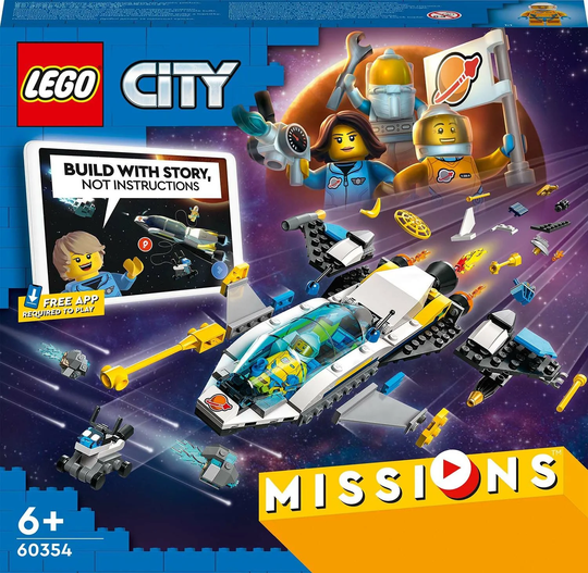 LEGO City 60354 Mars-avaruusaluksen tutkimuslennot