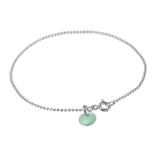 Enamel Mint Ball Chain Sterlinghopea Rannekoru B16S-25