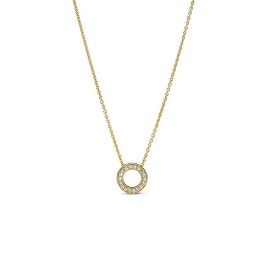 Pandora Logo Pavé Circle Collier -kaulakoru 367436C01-45