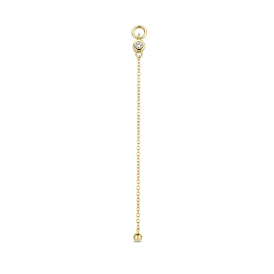 Spirit Icons Alexa Drop 14 Karaatin Kulta Riipus Korvakoruun Ja Timantti 0,03 Carat W/vs S64026