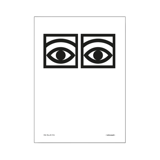 Olle Eksell Ögon juliste, yksi silmäpari 21x29,7 cm (A4)