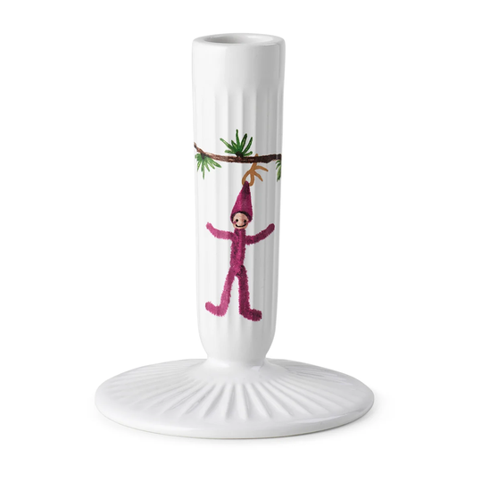 Kähler Hammershøi Christmas kynttilänjalka valkoinen 12 cm