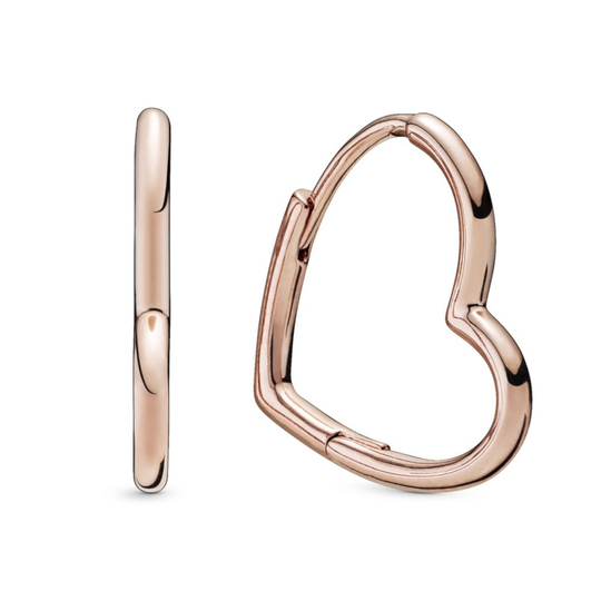 Pandora Rose Asymmetric Heart korvakorut 288307