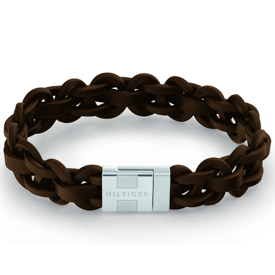 Tommy Hilfiger Magnetic Braided Leather rannekoru THJ2790373