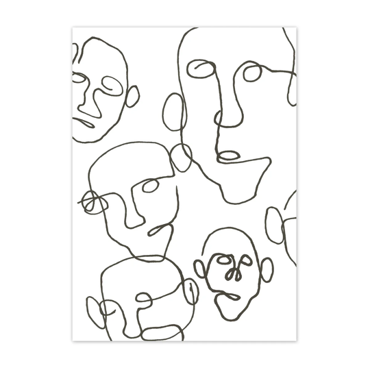 Scandi Living Audience juliste musta 50x70 cm