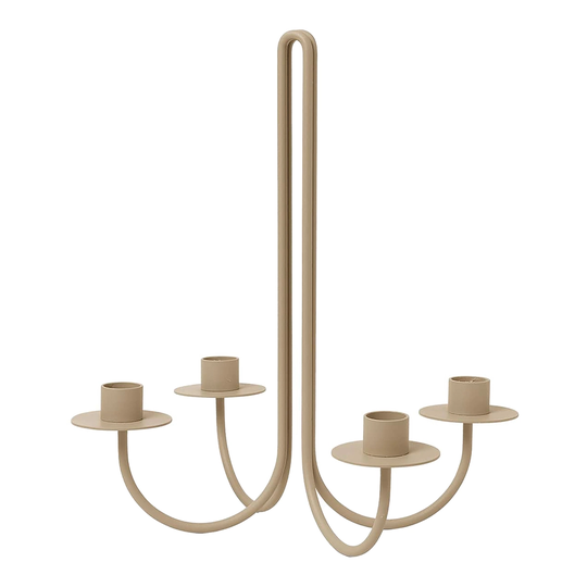 ferm LIVING Sway kynttelikkö, cashmere