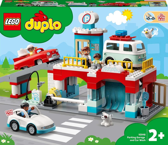 LEGO DUPLO Town 10948 Pysäköintitalo ja Autopesula