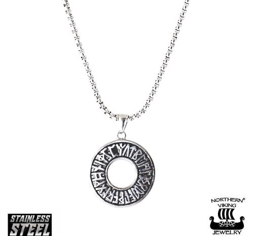 Northern Viking Jewelry Riimukiekko-kaulakoru (50cm) NVJRS005