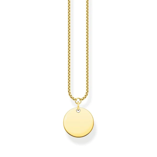 Thomas Sabo Disc kaulakoru, kullattua hopeaa, KE1958-413-39