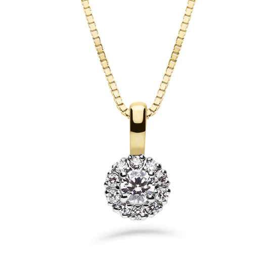 Silván Lauriel timanttiriipus 0,23ct, 14K valko- ja keltakultaa, timanttikorut