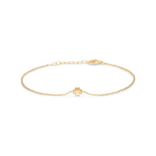 Blossom Copenhagen Four Leaf Clover Kullattu Hopea Rannekoru 23101513-20