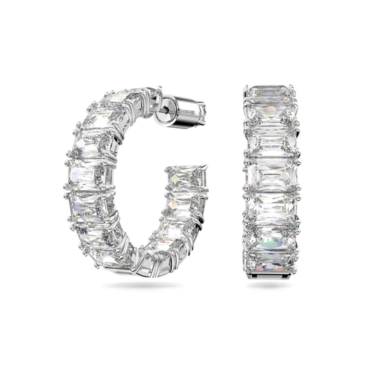 Swarovski Millenia rengaskorvakorut, kirkkaat kristallit