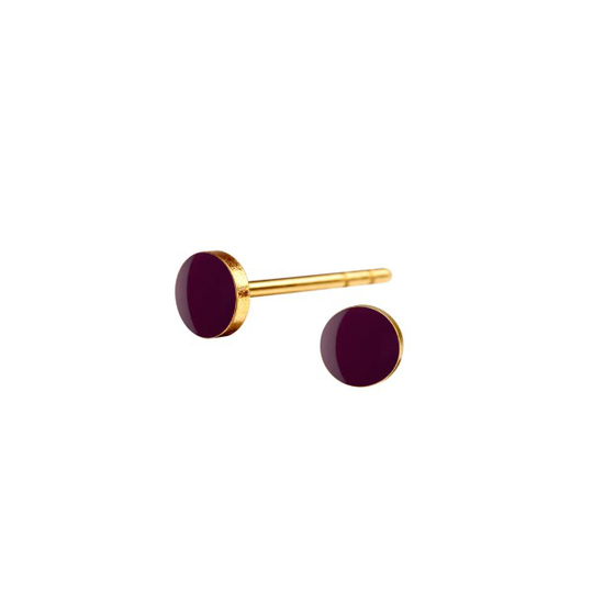 Scherning Bordeaux Kullattu Hopea Korvakorut ST32-48G