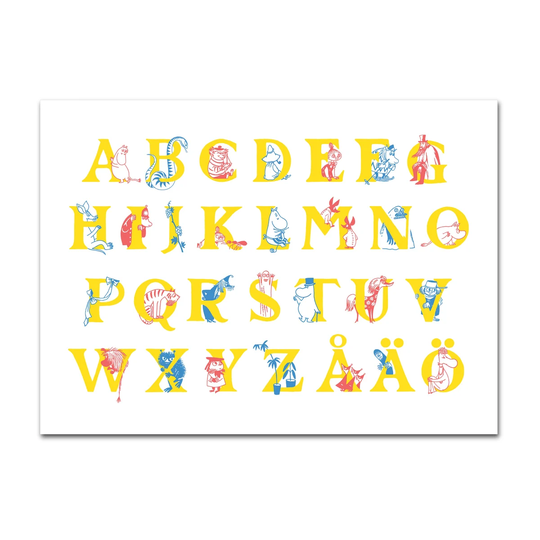 Opto Design Muumi ABC -pöytätabletti 30x40 cm