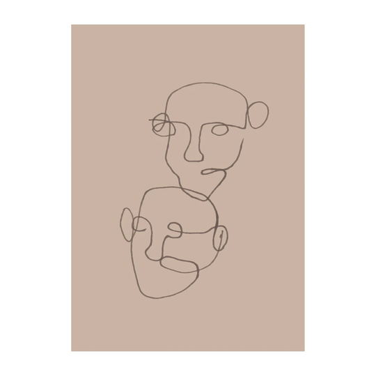 Scandi Living Figurative juliste beige 50x70 cm