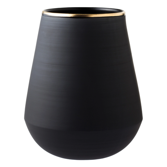 Vaidava Ceramics Eclipse Gold maljakko, musta - kulta