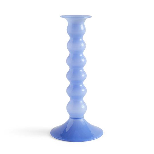 HAY Wavy kynttilänjalka suuri 21 cm Jade light blue