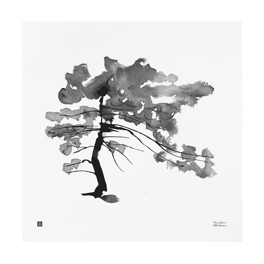 Teemu Järvi Illustrations Mänty juliste, 50 x 50 cm