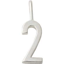 Lucky Numbers 10 mm Silver No. 008 No. 002