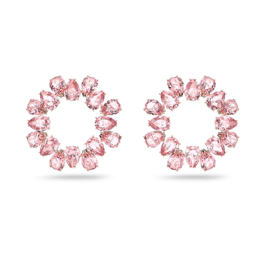 Swarovski Millenia Circle korvakorut, pinkit kristallit