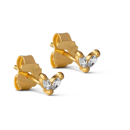 Enamel Lillie Kullattu Hopea Korvakorut E209GM