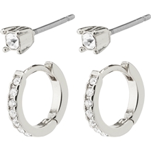 63223-6003 MILLE Crystal Hoops & Earstuds Set 1 set