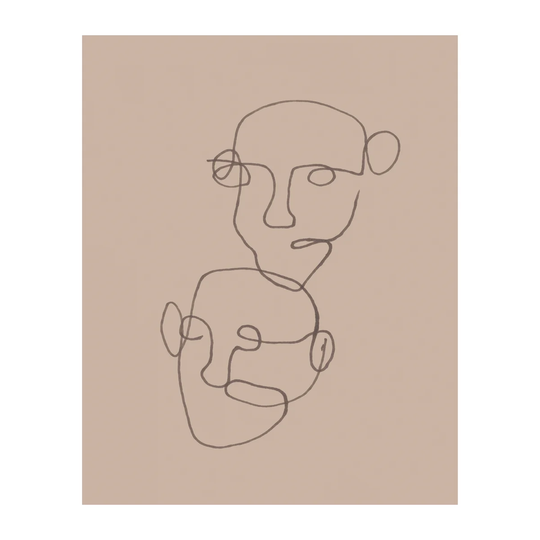 Scandi Living Figurative juliste beige 40x50 cm