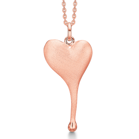 Støvring Design Melted Heart Ruusukullattu Hopea Kaulakoru RF16212072